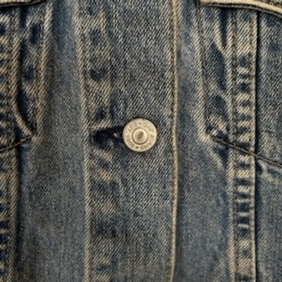 VTG GAP 1969 Denim Jacket Womens Blue Classic Jean‎ Trucker Coat Cotton Medium - Picture 7 of 8
